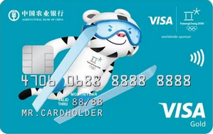 農(nóng)行Visa2018冬奧會主題信用卡 金卡(藍(lán))